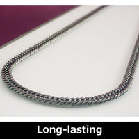 TGK-1-NB: Pure Titanium & Germanium Curb Chain Necklace 50cm (19.6")