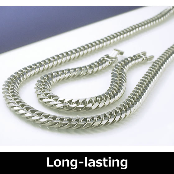 TIT-1-W-SET: Pure Titanium Curb Chain (12mm Wide Version) Necklace & Bracelet Set