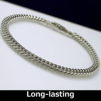 TIT-3-B: Pure Titanium Curb Chain Bracelet (5mm wide) 18-21cm (7.0-8.2")